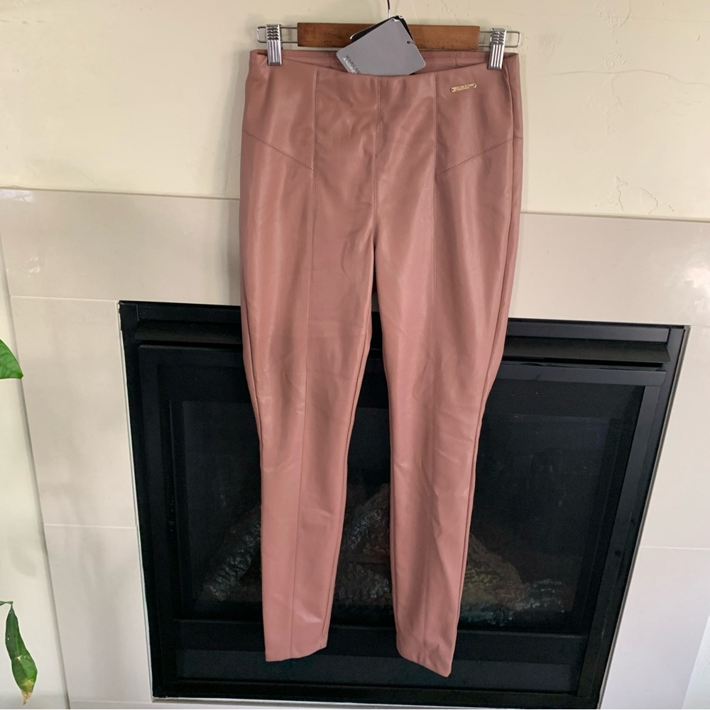 Marc New York Mauve Faux Leather Leggings